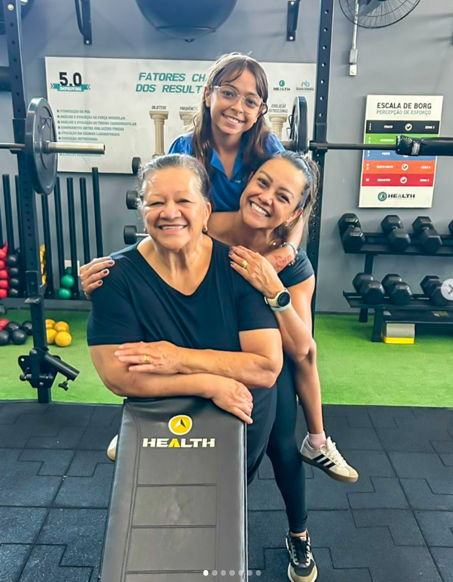 Alunas treinando juntas na Health Studio em Uberaba/MG